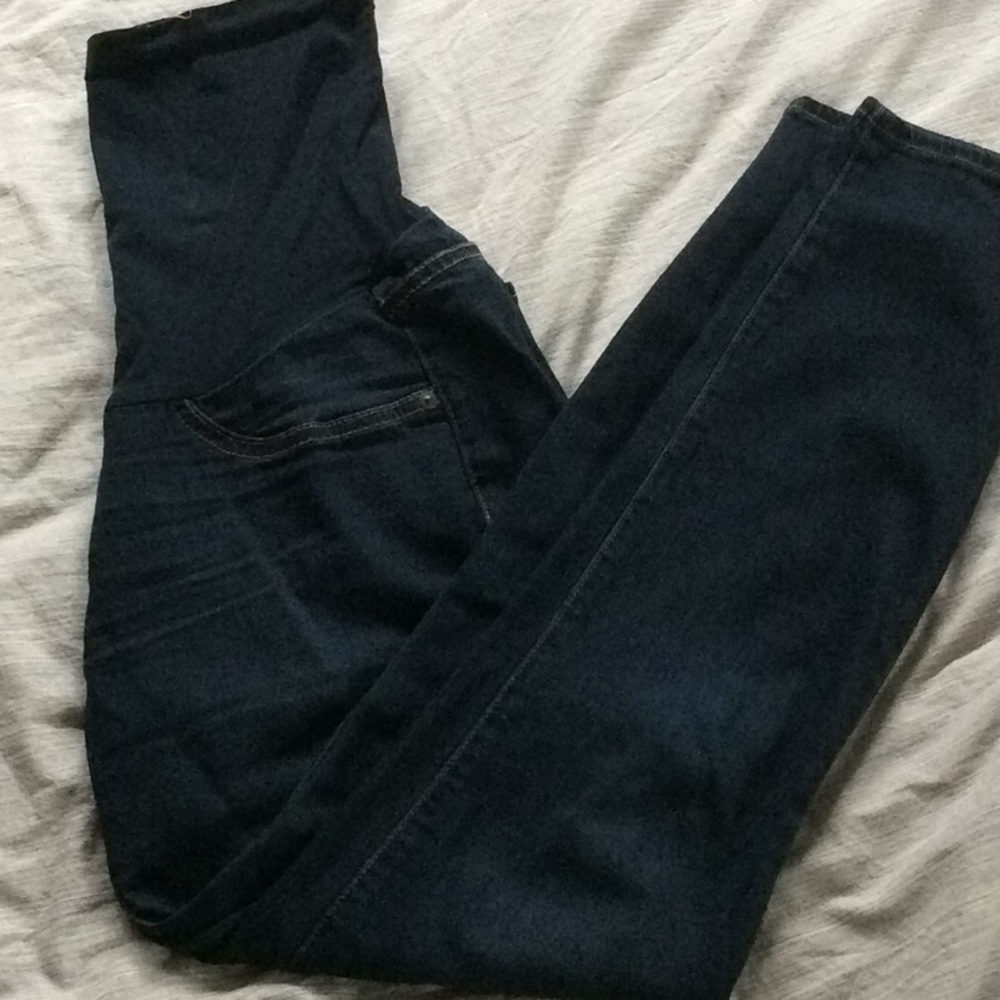 Luxe Essentials Denim Skinny Maternity Jeans